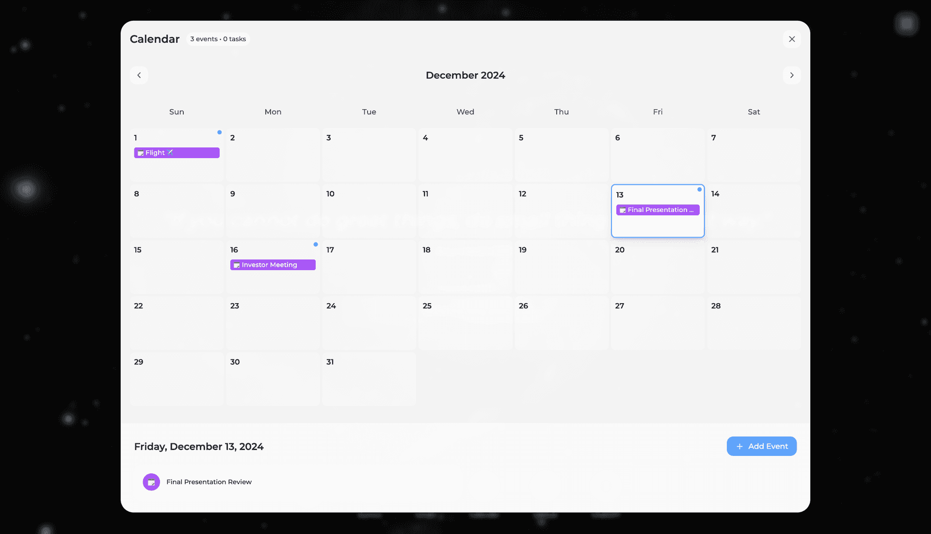 Calendar